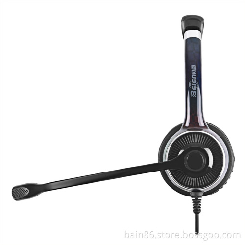 FC21 QD over-ear headset with microphone call center noise-cancelling earphone